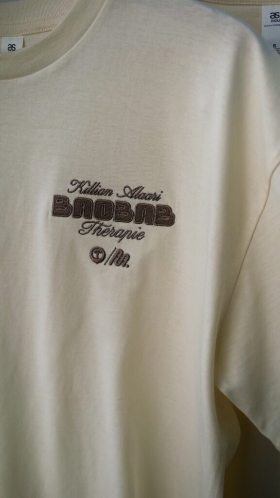 T-shirt Baobab Thérapie brodé écru (homme)